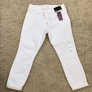 White Petite Skinny Ankle Jeans